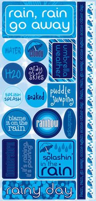 H20 Rain Cardstock Stickers by Reminisce