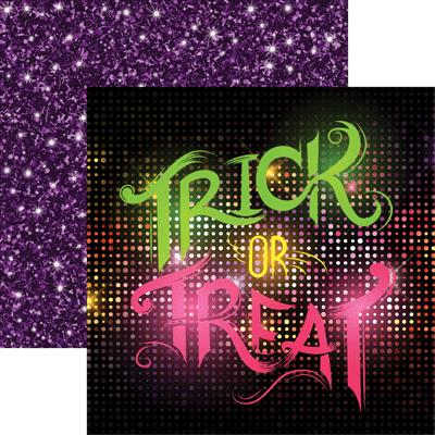 Trick or Treat Halloween Party Scrapbook Paper