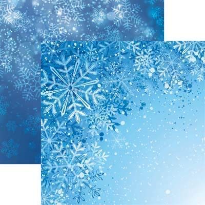 Snowflakes - Jack Frost Scrapbook Paper - 5 Sheets