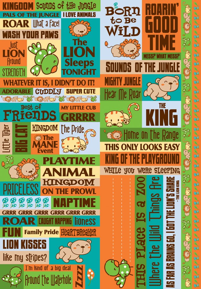 Jungle Kitties Zoo Stickers by Reminisce