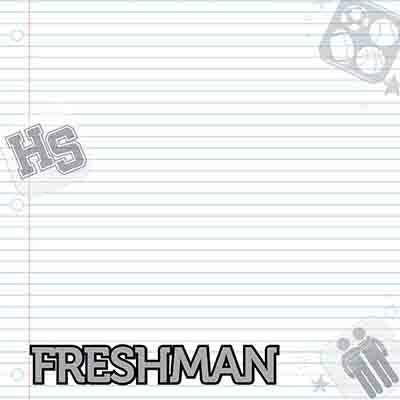 Freshman 9th Grade Making the Grade Scrapbook Paper