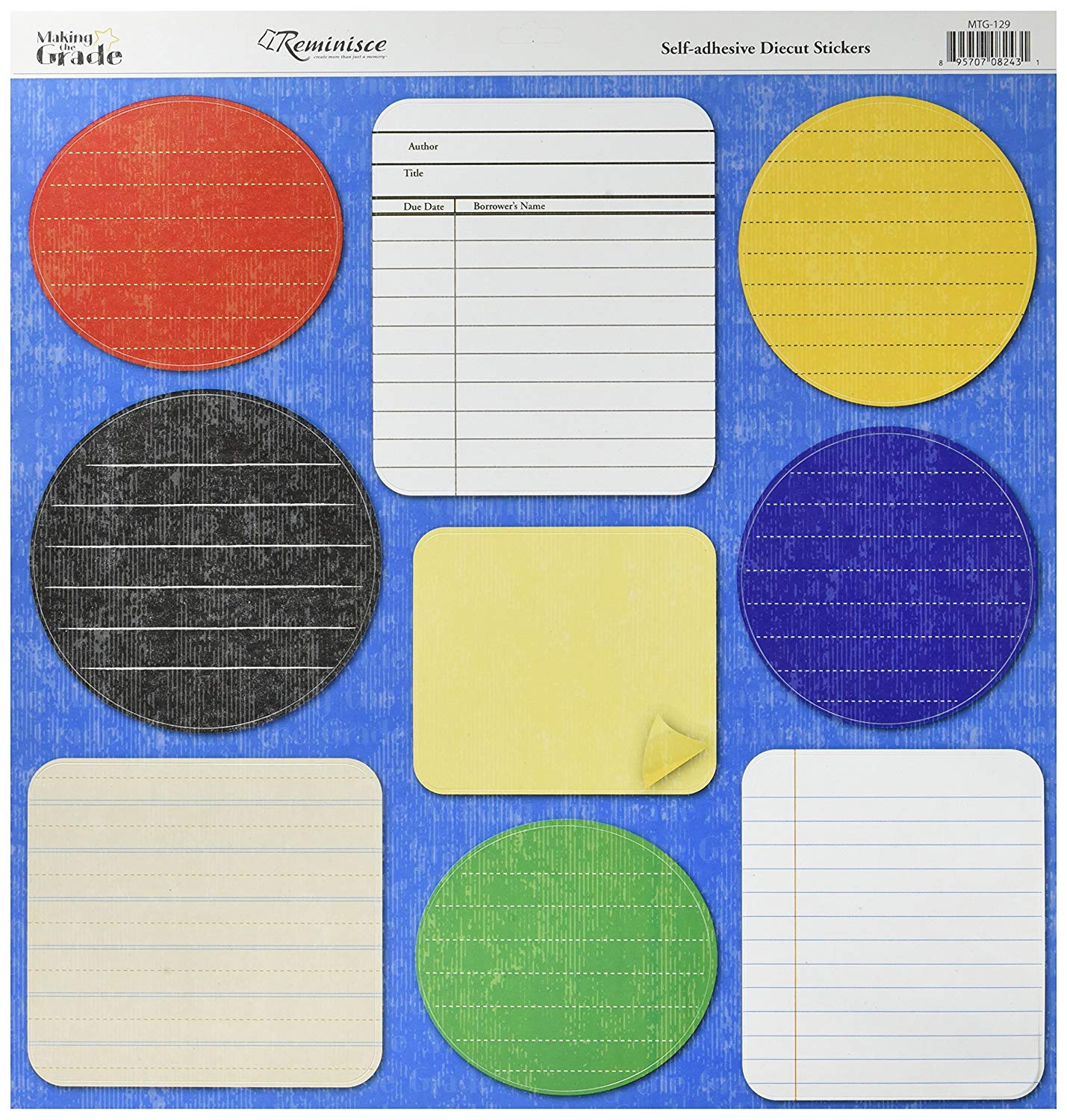 Making the Grade School Journal Stickers 12x12 Sheet by Reminisce ...