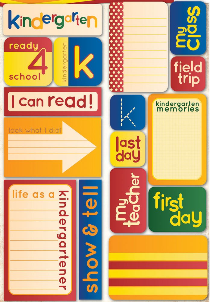 Kindergarten Quote Stickers Making the Grade by Reminisce