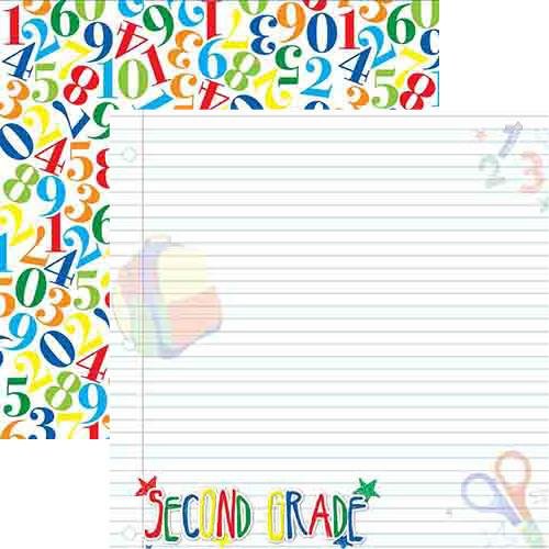 Making the Grade Second Grade Scrapbook Paper