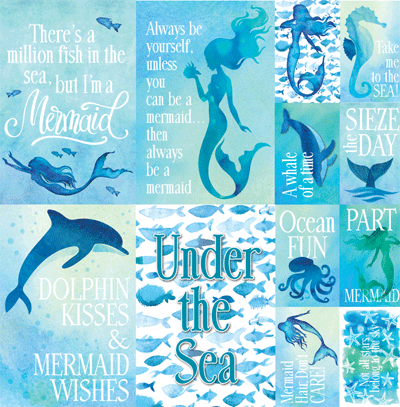 Mermaids Tale Scrapbook Stickers by Reminisce