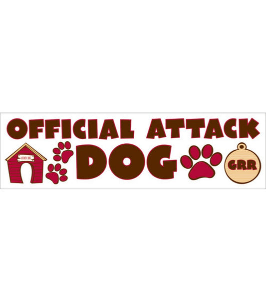 Official Dog Attack Dog Stickers by Reminisce