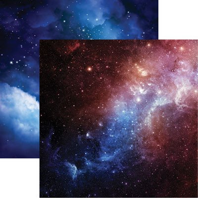 Deep Space - Outer Space - 12x12 Scrapbook Paper by Reminisce - 5 Sheets