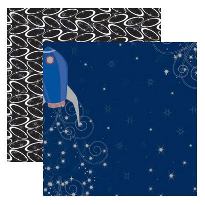Blast Off Scrapbook paper from Real Magic by Reminisce