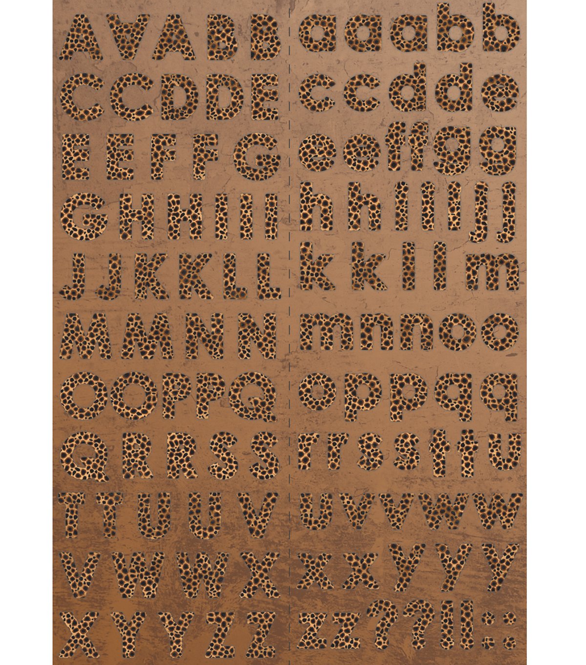 Leopard Print Alphabet Stickers Safari by Reminisce
