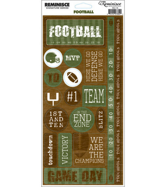 Football Phrase Stickers by Reminisce