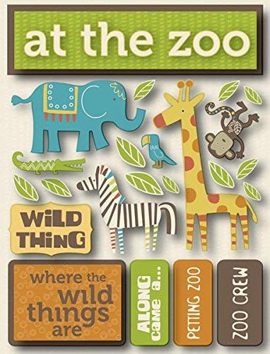 3d At the Zoo Scrapbook Stickers by Reminisce