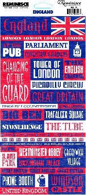 England Quote Stickers by Reminisce Signature Series