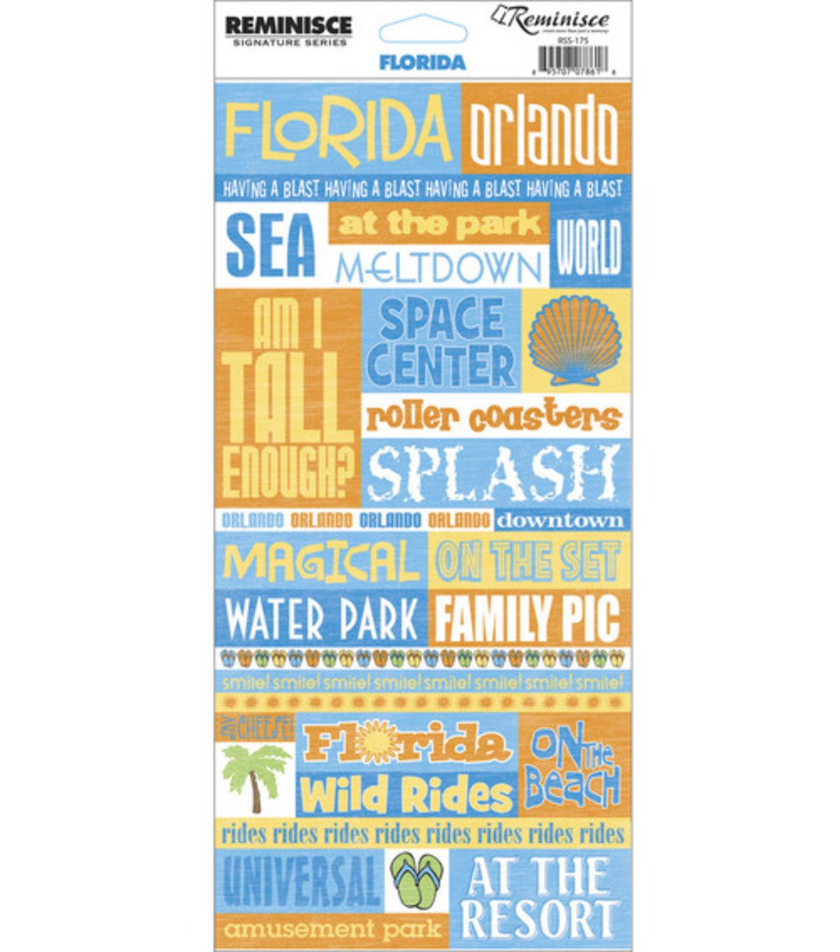 Reminisce Florida Phrase Stickers