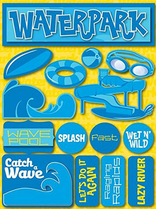 3d Water Park Stickers by Reminisce
