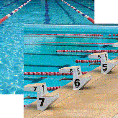 Starting Blocks Swim Team Scrapbook paper by Reminisce