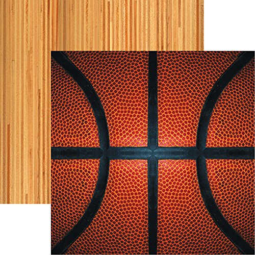 Basketball Close Up Scrapbook Paper by Reminisce