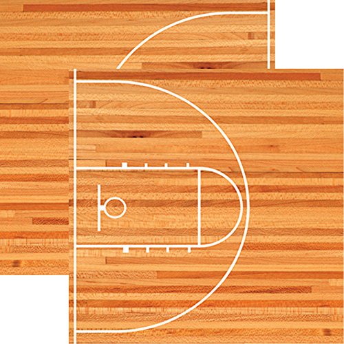 Basketball Court - The Basketball Collection Scrapbook Papers - 5 Sheets by Reminisce