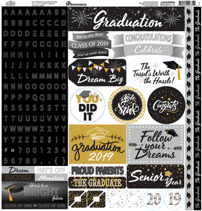 Reminisce The Graduate 2019 Stickers