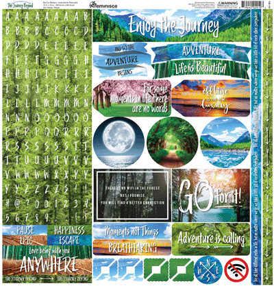 The Journey Beyond 12x12 Scrapbook Papers and Stickers Set by Reminisce