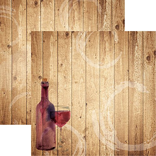 The Winery 12x12 Scrapbook Paper of 5 Sheets by Reminisce
