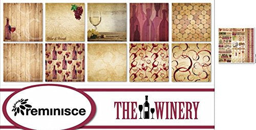 The Winery Scrapbook Papers & Stickers Set by Reminisce