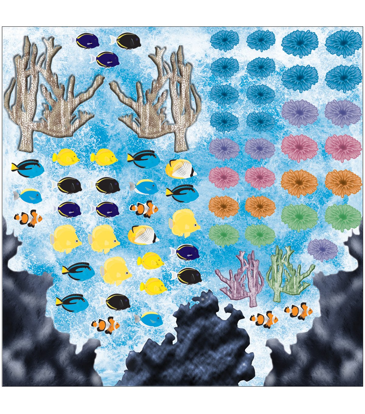 Coral Reef Under the Sea Stickers by Reminisce