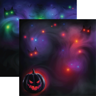 Dark Magic Very Strange Things Scrapbook Paper