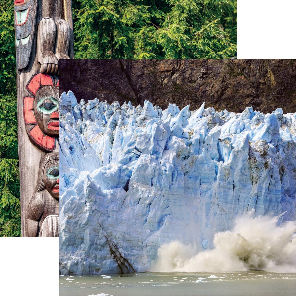 Reminisce Calving Glacier Alaska Scrapbook Paper