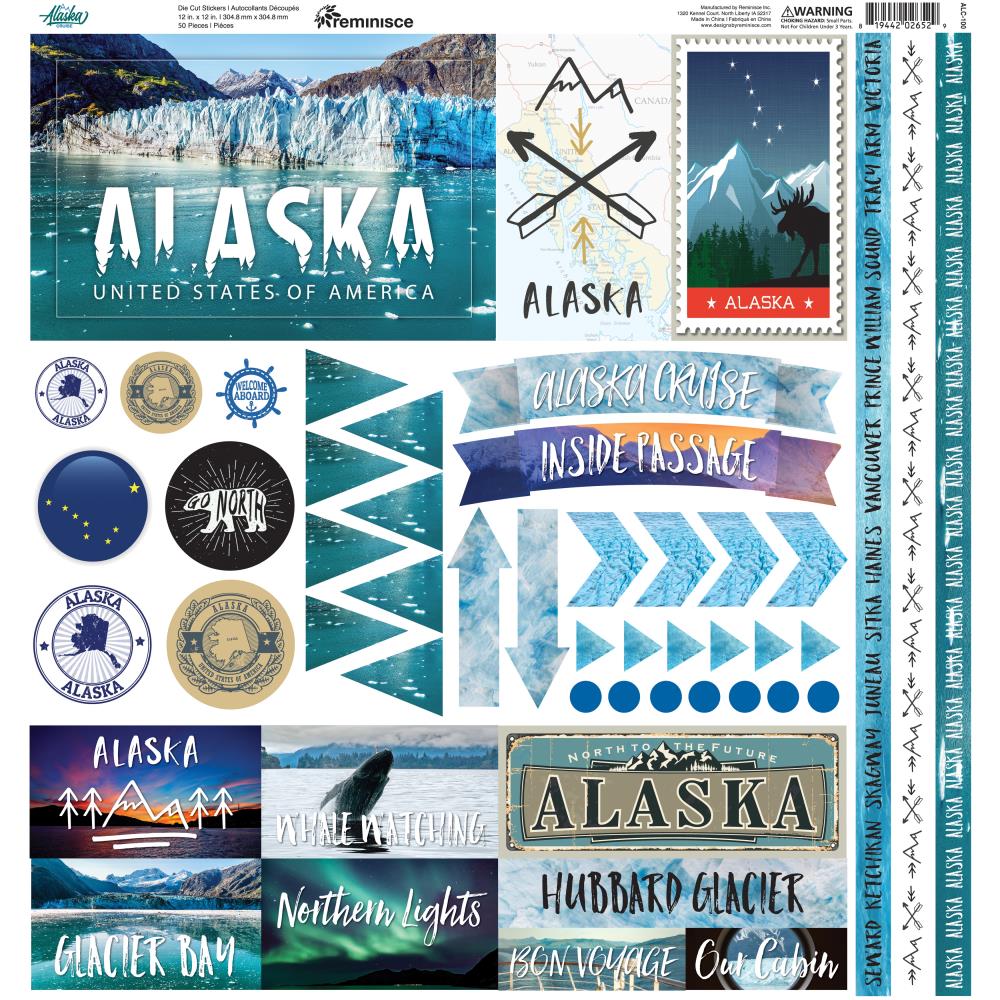 State of Alaska Stickers by Reminisce