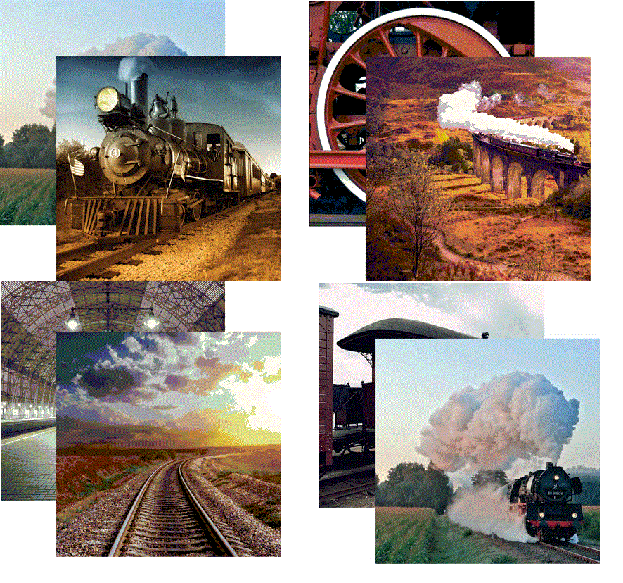 Reminisce All Aboard Scrapbook Papers Set