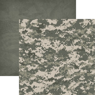 Army Camo Scrapbook Paper