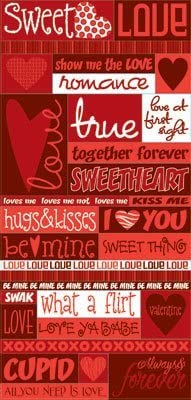 Be Mine Love Phrases Stickers by Reminisce