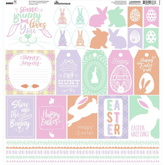 Reminisce Bunny Hop Easter Stickers