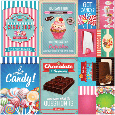Candy Shoppe 12x12 Stickers by Reminisce – Country Croppers