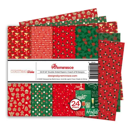 Christmas Wishes 6x6 Paper Pack - 24 Sheets