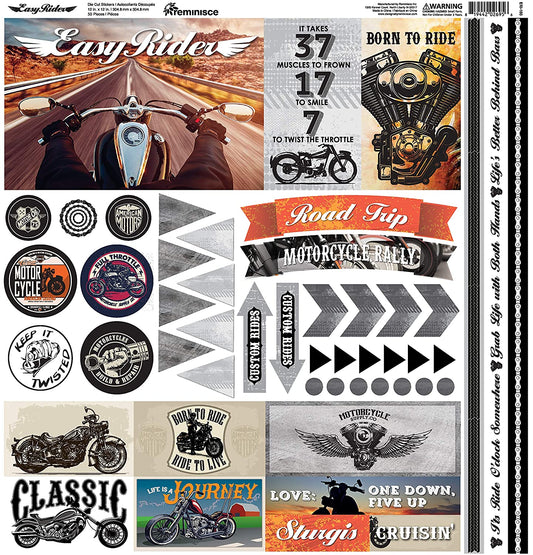 Easy Rider Motorcycle Stickers by Reminisce