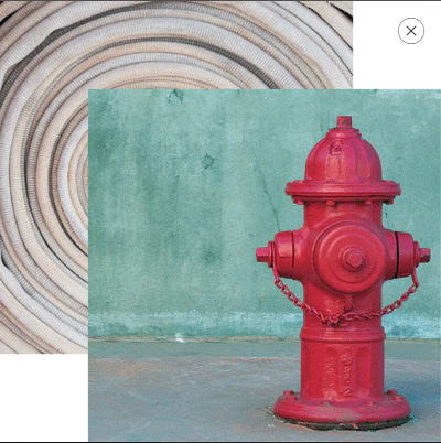 Fire Hydrant Firefighter Scrapbook Paper by Reminisce