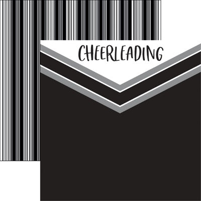 Cheer Game Day Cheerleading Scrapbook Paper