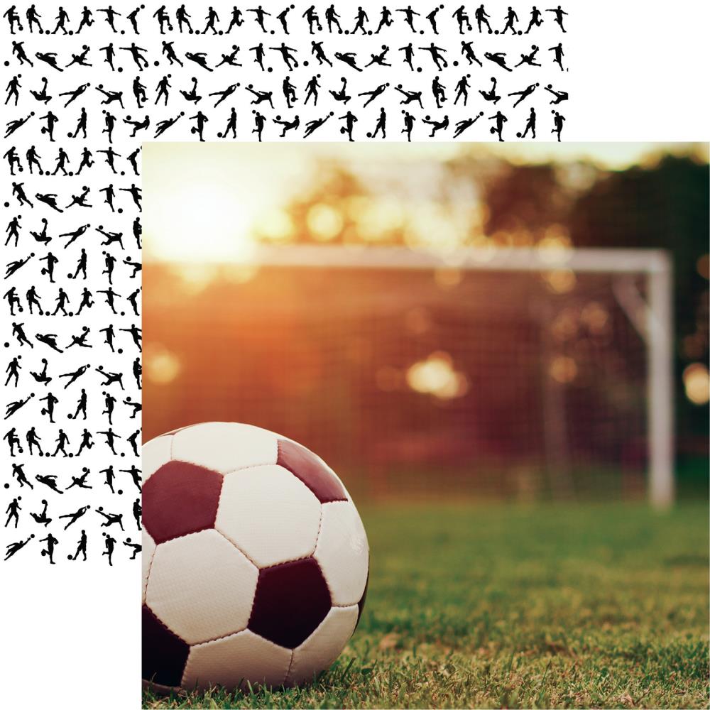 Soccer Game Day 12x12 Double Sided Papers and Stickers Set