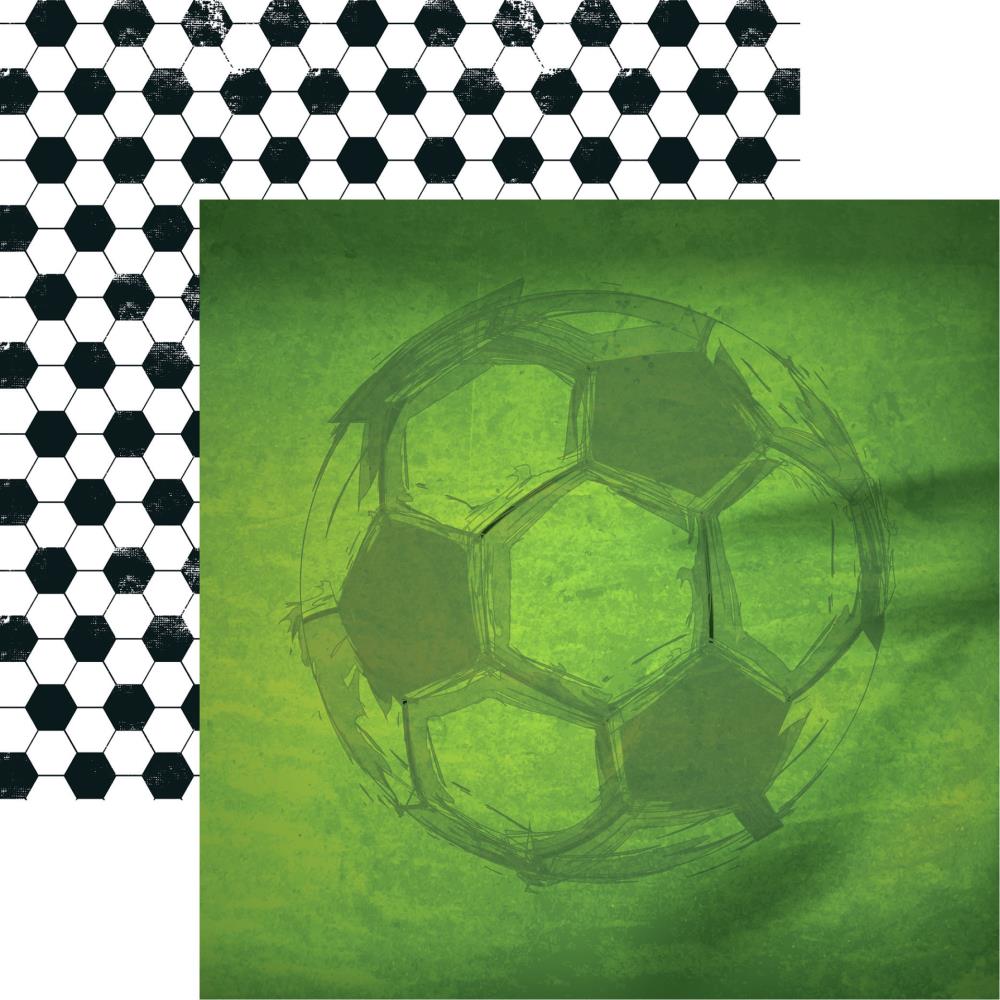 Soccer Game Day 12x12 Double Sided Papers and Stickers Set