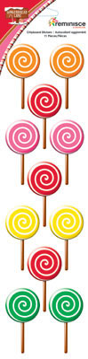 Gingerbread Lane Lollipop Chipboard Stickers