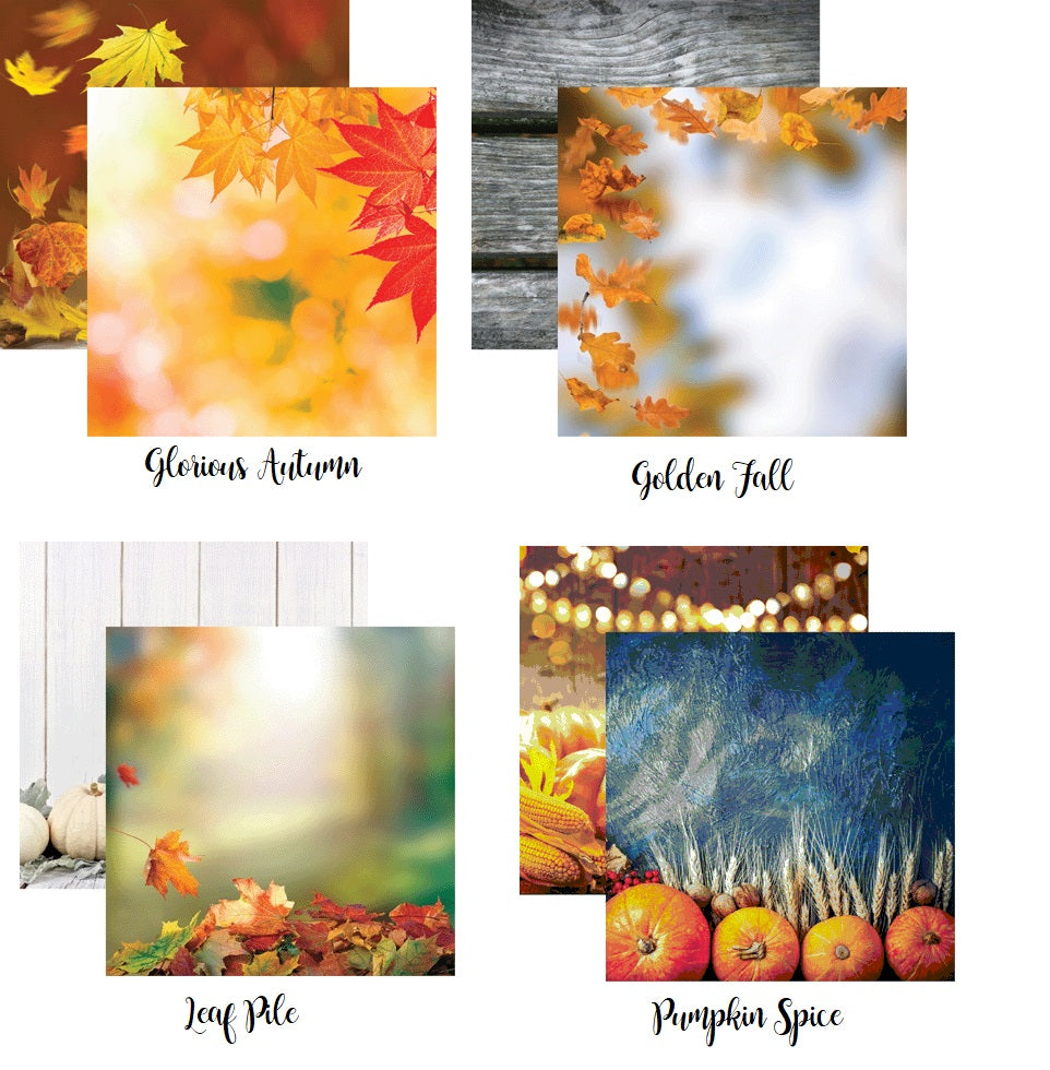 Reminisce glorious autumn Scrapbook Paper Set