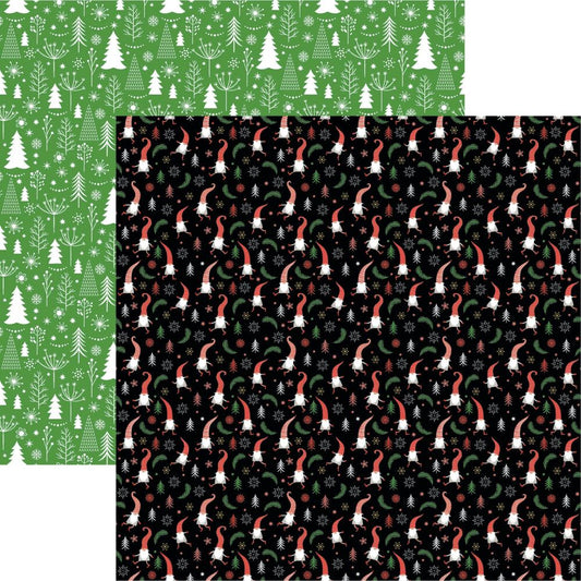 Gnome for Christmas 12x12 Scrapbook Papers and Stickers Set