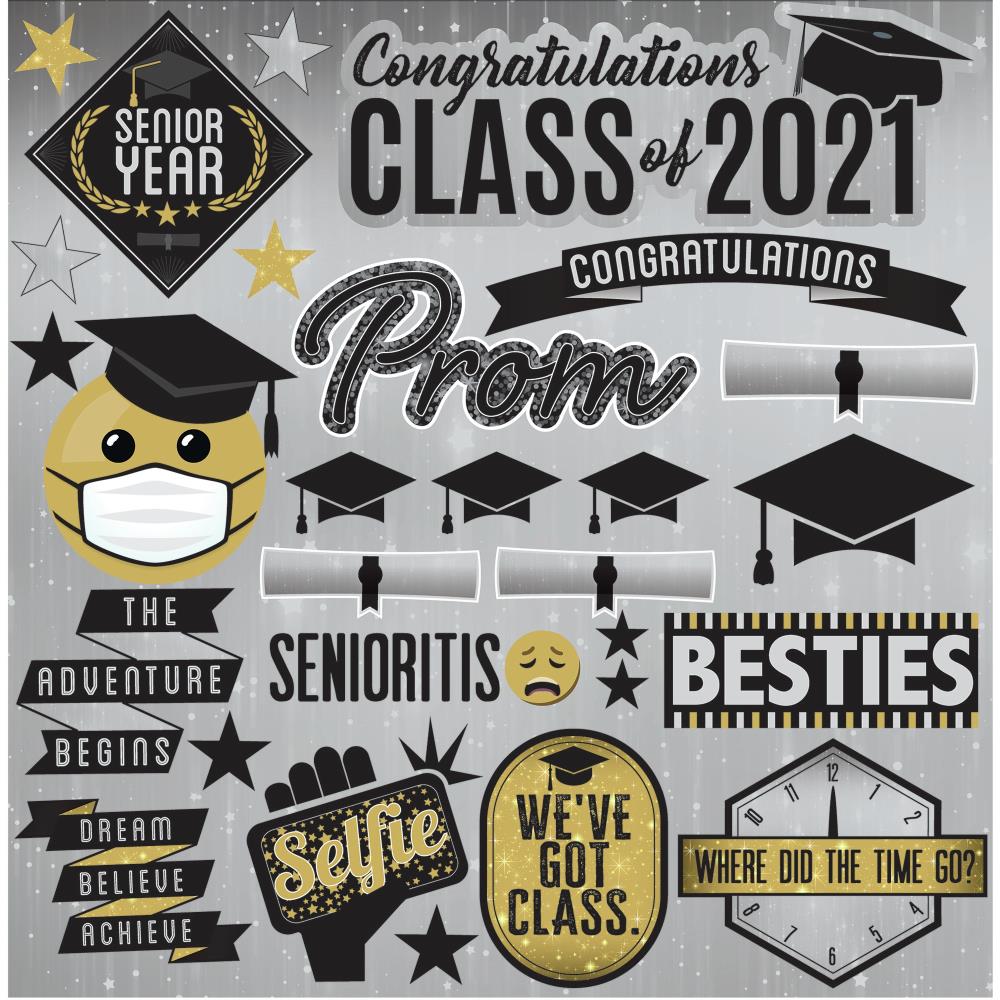 Timing Graduation Sticker Graduation 2021 Stickers 12X12 by Reminisce – Country Croppers