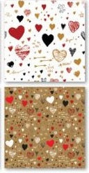 Valentine Graffiti Heart Scrapbook Paper