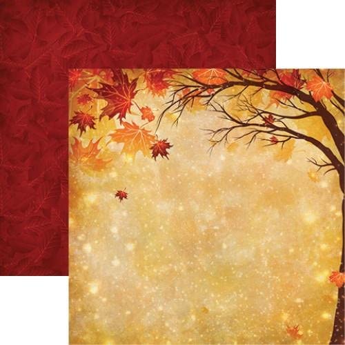 Magical Autumn Harvest Scrapbook Paper by Reminisce