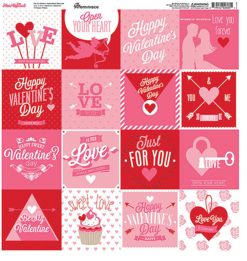 Valentine Heart and Soul Stickers