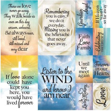 In Loving Memory Stickers 12x12 Sheet – Country Croppers