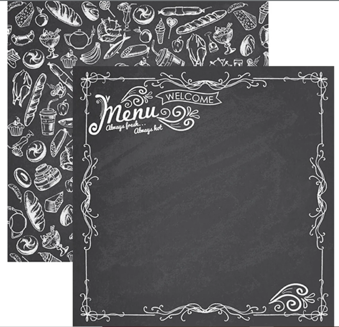 The Menu - In The Kitchen 12x12 Scrapbook Paper – Country Croppers