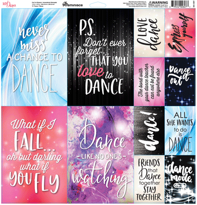 Just Dance Stickers 12"x12"